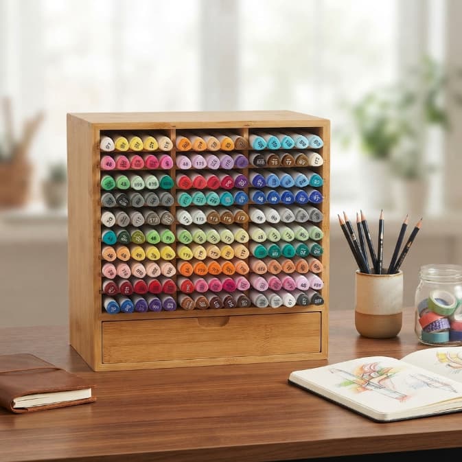Bamboo Marker Organiezer