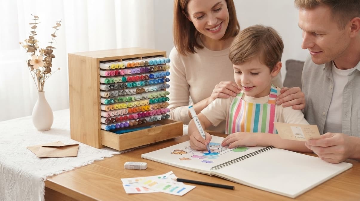 bamboo marker organizer bamboo marker organizer